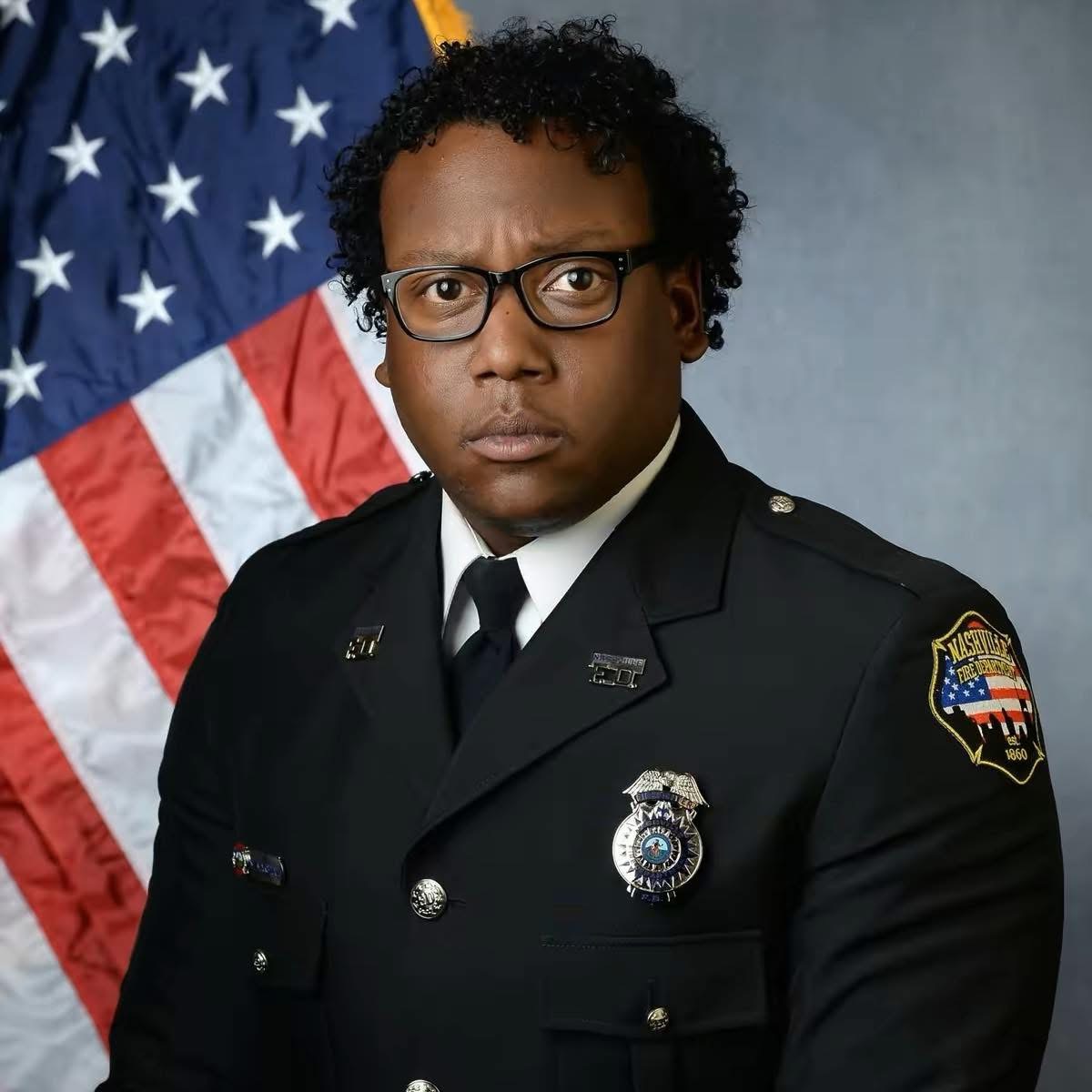 Founder of Titan Web Solutions in Nashville Fire Department dress uniform